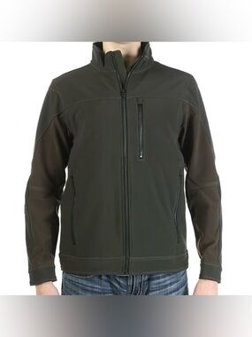 Kuhl Impakt Jacket Men's L Grey Brown Wind & Water Resistant Full Zip Outdoor